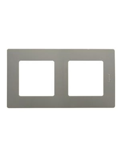 Рамка 2 поста Etika светлая галька Legrand 672522 в Тюмени Аксессуары для кабель-канала Pintop.ru