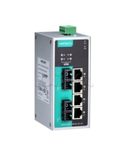 Коммутатор PoE 6-портовый Moxa EDS-P206A-4PoE-MM-SC в Тюмени Коммутаторы Pintop.ru