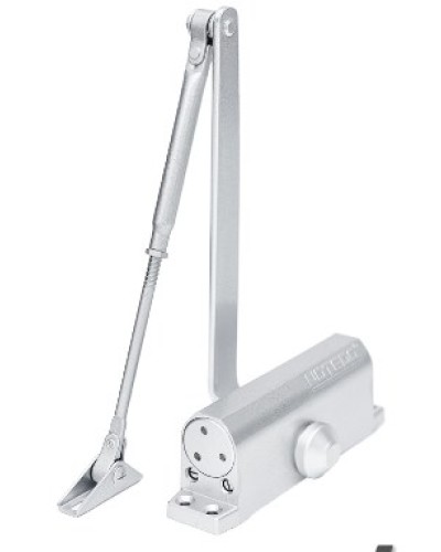 Доводчик NOTEDO DC-090-НО EN4 с ФОП (серебро) в Тюмени Доводчики Pintop.ru