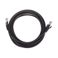 Патч-корд U/UTP, CAT 5e, RJ45-RJ45, 26AWG, LSZH, черный, 3м REXANT 02-0102-3