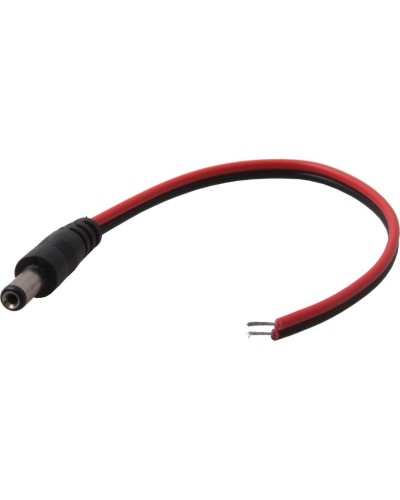 Разъем питания DC штекер 2,5х5,5мм с проводом 20 см REXANT 14-0324 в Тюмени Коннекторы и разъемы Pintop.ru