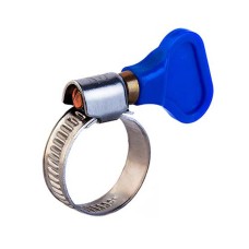 Хомут червячный 16-25/9-0,7мм, с ключом, нержавеющая сталь W2, (50 шт/уп) REXANT 07-0716-1