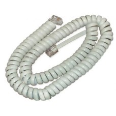 Шнур витой трубочный телефонный белый 2 м (10шт/уп) REXANT 18-2021