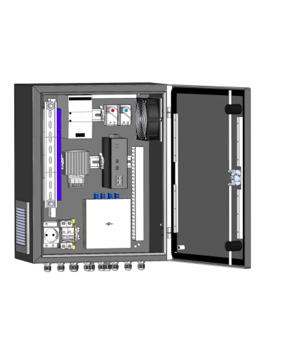 Узел коммутации всепогодный SpaceCam SC-Box-L2-4GP-120-2G-UPS(F) в Тюмени Коммутаторы Pintop.ru