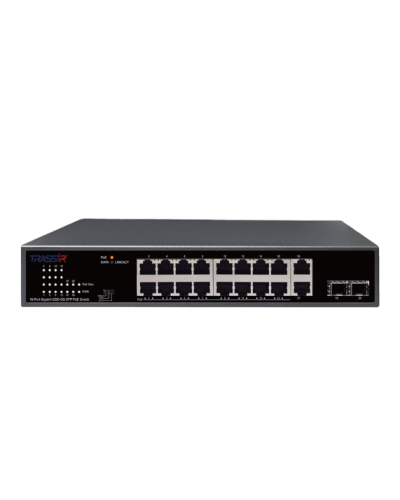 Неуправляемый коммутатор DSSL TRASSIR TR-NS14202S-185-16POE в Тюмени Коммутаторы Pintop.ru