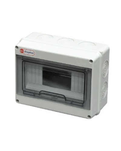 Шкаф настенный, 12-13 модулей, IP65 Экопласт 46412 в Тюмени Боксы для автоматов Pintop.ru