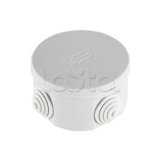 Экопласт JBR080 Коробка распред. о/п, D=80х40мм 4 вых., IP44 чёрный