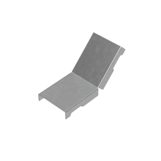 Крышка внутреннего вертикального угла 45 гр. 50 мм "ПЛЮС" INOX304 КМ-Профиль (KNLplus45-50 INOX304)