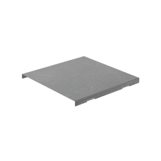 Крышка на угол внешний вертикальный 80х300 мм с разворотом трассы на 180 гр. "ПЛЮС" INOX304 КМ-Профиль (KVLTDplus90-80-300 INOX304)