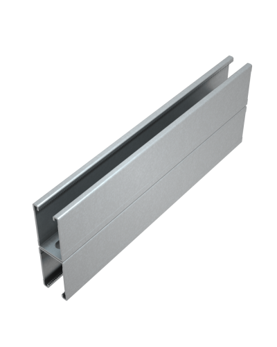 Страт-профиль двойной 41х72 L5000 мм s:1,5 HD85 КМ-профиль (2STP41-72-5000 HD85) в Тюмени Аксессуары для лотков Pintop.ru