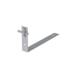 Черепичный держатель болтовой на обрешётку для прутка Ø 5-10 мм L380 мм H100 мм КМ-профиль (CDBO-L380-D5-10)
