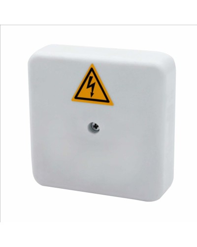 Коробка распределительная огнестойкая КРОПС-П0, IP41, габаритные размеры 75х75х20 мм, для кабелей сечением до 2,5 мм2, 2 клеммы КМ-Профиль (FRJB-KM-P0-2.5-02-КРОПС-IP41) в Тюмени Распределительные коробки Pintop.ru