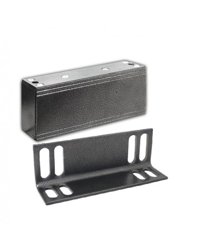 Замок электромагнитный Олевс М1-150 с уголком серебряный антик в Тюмени Электромагнитные замки Pintop.ru