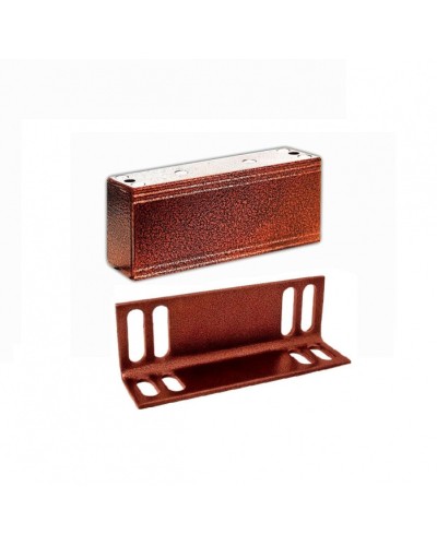 Замок электромагнитный Олевс М1-200 с уголком медный антик в Тюмени Электромагнитные замки Pintop.ru