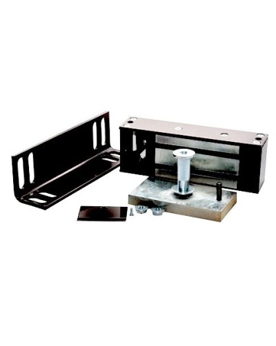 Замок электромагнитный Олевс М2-300 с уголком черный в Тюмени Электромагнитные замки Pintop.ru