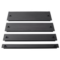 Фальш-панель металлическая 19" 3U, быстросъемная, черная LANMASTER LAN-DC-TLMFP-3U