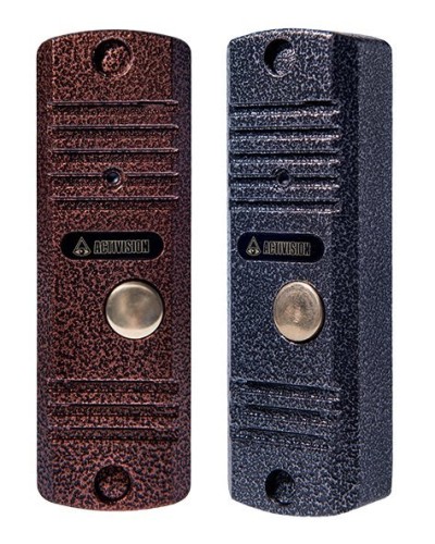 Видеопанель вызывная накладная на 1 абонента Activision AVC-105-V (медь, с видеокамерой) в Тюмени Вызывные видеопанели малоабонентные Pintop.ru