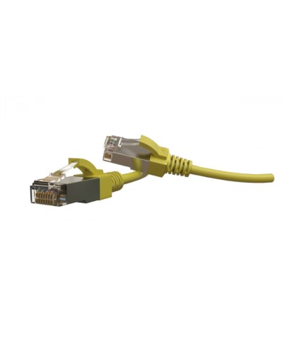 Патч-корд S/FTP Hyperline (PC-LPT-SFTP-RJ45-RJ45-C6-3M-LSZH-YL) в Тюмени Патчкорды (медные) Pintop.ru