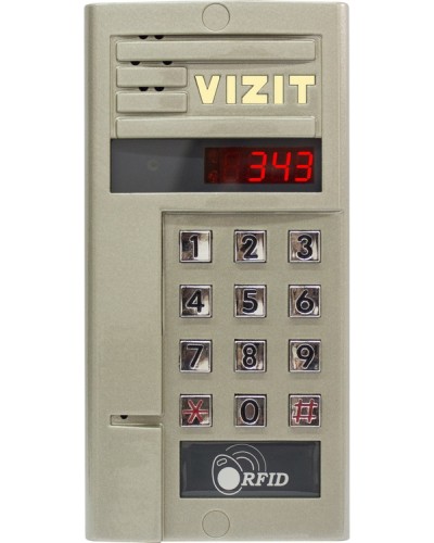 Блок вызова для совместной работы с БУД-302 VIZIT БВД-343F в Тюмени Блоки вызова многоабонентные Pintop.ru