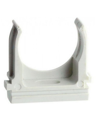 Держатель (клипса) для гофрированной или жесткой гладкой трубы D25 мм (10 шт/уп) Экопласт 41725-10 в Тюмени Держатели, клипсы, скобы Pintop.ru