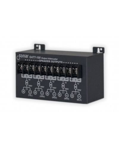 Блок аттенюаторов для настольныx усилителей Sonar SATT-100 в Тюмени Система оповещения и трансляции Sonar Pintop.ru