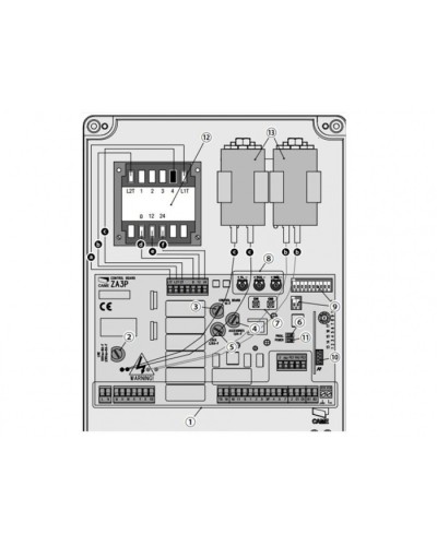 Блок управления для приводов распашных ворот Came 002ZA3P в Тюмени Автоматизация ворот Pintop.ru