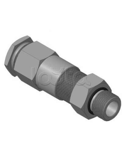 Кабельный ввод для бронированного кабеля с двойным уплотнением резьбой G1/2, внешним диаметром кабеля D=11-15 мм и проходным диаметром кабеля d=6-10 мм Спектрон КВБ-15/10-2У-М-G1/2 в Тюмени Аксессуары для кабель-канала Pintop.ru