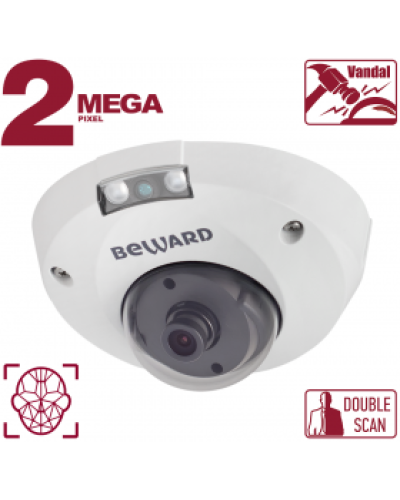 IP-камера видеонаблюдения антивандальная уличная купольная Beward B2530DMR в Тюмени IP-камеры Pintop.ru