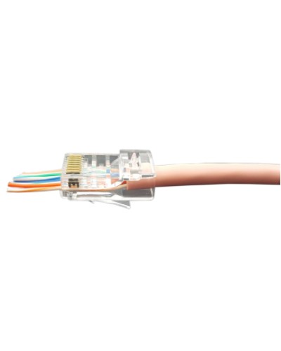 Разъем легкой оконцовки RJ-45 (8P8C) под витую пару Hyperline (PLEZ-8P8C-U-C5-100) в Тюмени Патч-корды и пигтейлы Pintop.ru