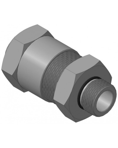 Кабельный ввод с резьбой G3/4 мм для прокладки кабеля в металлорукаве РЗ-ЦП-25, с уплотнением кабеля и проходным диаметром кабеля d=12-16 мм Спектрон КВМ-25/16-М-G3/4 в Тюмени Аксессуары для кабель-канала Pintop.ru