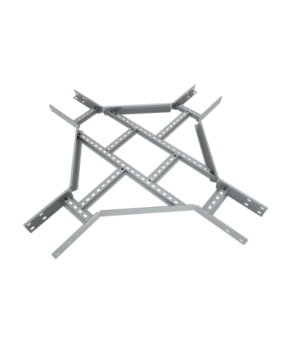Х-разветвитель лестничный 80х200х1,5 мм Быстрый монтаж КМ-Профиль (LXDS80-200-1.5) в Тюмени Аксессуары для лотков Pintop.ru