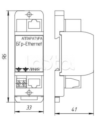 Устройство защиты от импульсных перенапряжений Forteza Блок БГр-Ethernet-PoE в Тюмени Устройства защиты операционных процессоров (ОПС) Pintop.ru