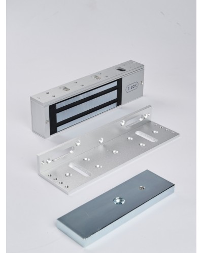 R-Lock RL-EML500-L0S - Электромагнитный замкок, 500кг, DC12/24B, цвет серебристый сатинированный алюминий RAL 7047 в Тюмени Электромагнитные замки Pintop.ru