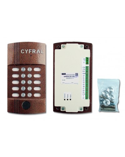 Блок вызова видеодомофона на 10 абонентов Цифрал M-10M/PVC в Тюмени Блоки вызова многоабонентные Pintop.ru