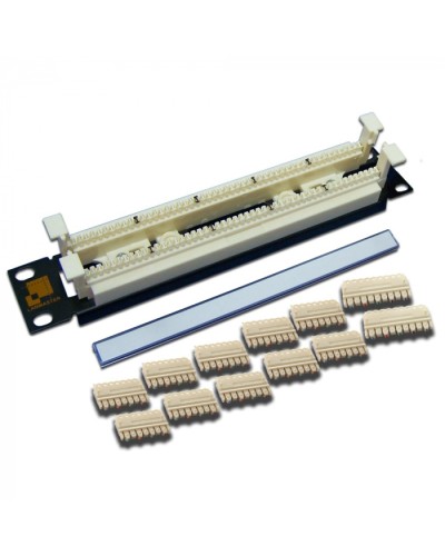 50-парный 110 кросс 10 1U, блоки в комплекте LANMASTER (LAN-RS110-50FT/10) в Тюмени Патч-панели Pintop.ru