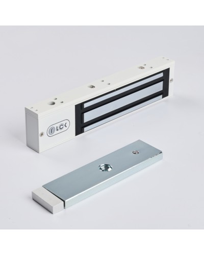 R-Lock RL-EM280-LSW - Электромагнитный замкок, 280кг, DC12/24B, цвет белый, RAL9016(белый), два датчика втроены в корпус замка: датчик Холла и магнито-контактный датчик в Тюмени Электромагнитные замки Pintop.ru