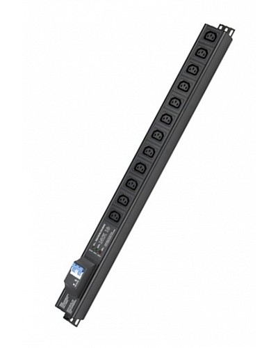 Блок распределения питания вертикальный для 19 шкафов DKC R5VIEC12CBOP в Тюмени Блоки розеток Pintop.ru