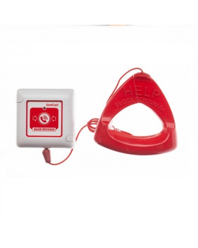 Кнопка со шнуром проводная аналоговая влагозащищенная Getcall GC-0423W1 в Тюмени Переговорные устройства Pintop.ru