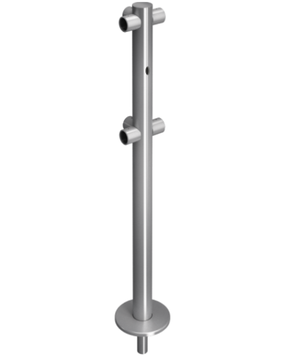 Стойкаограждения съемная Т-образная Oxgard ВЗР 1996Р.21-07 в Тюмени Ограждения Pintop.ru