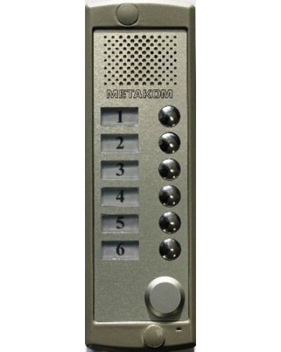 Блок вызова домофона Метаком MK6-K-RF в Тюмени Блоки вызова многоабонентные Pintop.ru