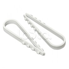Дюбель-хомут для круглого кабеля (11-18мм) белый (100шт.) EKF PROxima (plc-ncc-11x18w)
