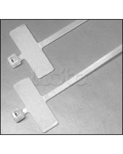 Хомут-стяжка нейлоновый, неоткрывающийся, с площадкой для маркировки 200x2.5 мм Hyperline GTK-200MC (100 шт/уп.) в Тюмени Стяжки-хомуты Pintop.ru