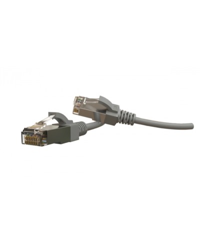 Патч-корд S/FTP Hyperline (PC-LPT-SFTP-RJ45-RJ45-C6-2M-LSZH-GY) в Тюмени Патчкорды (медные) Pintop.ru