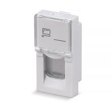 Вставка 45x22,5 (Mosaic) для 1 модуля формата Keystone Jack Cabeus (FP-L-22,5-1M)