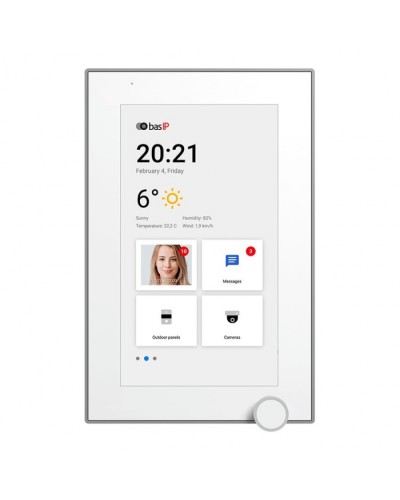 IP-видеодомофон BAS-IP AZ-07L WHITE в Тюмени Абонентские IP устройства Pintop.ru