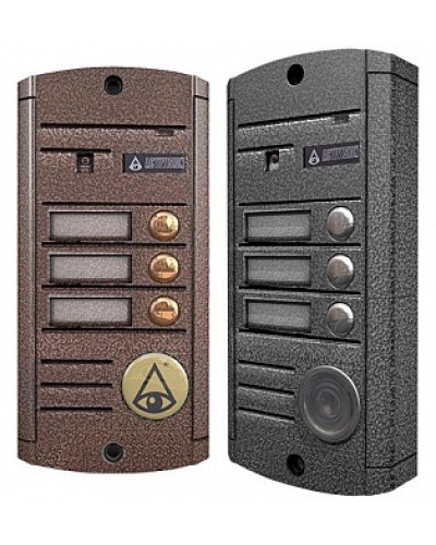 Видеопанель вызывная накладная на 3 абонента Activision AVP453 (PAL, медь) в Тюмени Вызывные видеопанели малоабонентные Pintop.ru