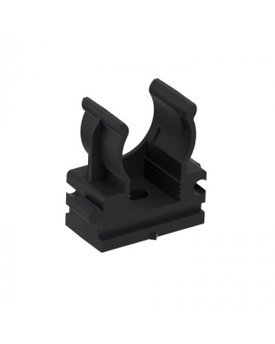 CFQ16 Держатель (клипса) для труб, для монтажного пистолета D16мм, цвет чёрный (10шт) Экопласт (41516-10BL) в Тюмени Держатели, клипсы, скобы Pintop.ru