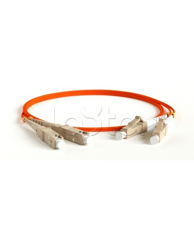 Патч-корд волоконно-оптический MM 50/125, LC-SC, duplex, LSZH, 10 м Hyperline FC-D2-50-LC/PR-SC/PR-H-10M-LSZH-OR (FC-50-LC-SC-PC-10M) в Тюмени Патч-корды оптические Pintop.ru