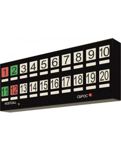 Табло отображения Hostcall MP-730W2 в Тюмени Система оповещения и трансляции Hostcall Pintop.ru