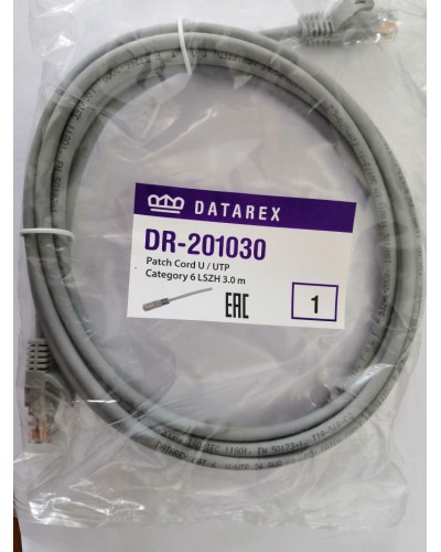 Шнур коммутационный категории 6 Datarex DR-201020 в Тюмени Патчкорды (медные) Pintop.ru